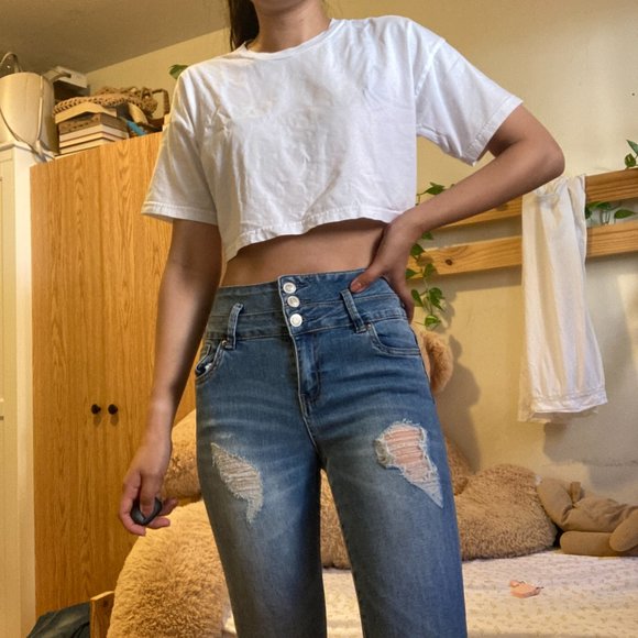 RIPPED SKINNY JEANS - Picture 14 of 16